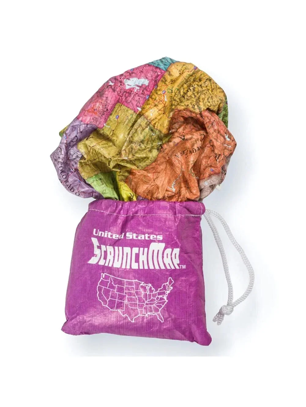 USA ScrunchMap Weatherproof Foldable Educational Map